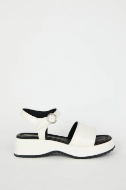 Intentionally Blank NEW SHOES DISHES FLATFORM SANDAL Cream