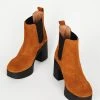 Intentionally Blank DRUE PLATFORM BOOT Tan Suede SHOES