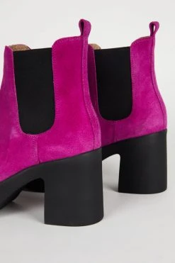 Intentionally Blank DRUE PLATFORM HEEL Magenta Suede