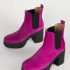 Intentionally Blank DRUE PLATFORM HEEL Magenta Suede