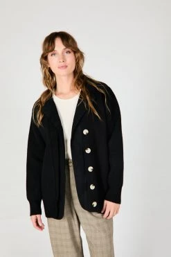 Intentionally Blank DEUX CARDIGAN CHARCOAL GARMENTS