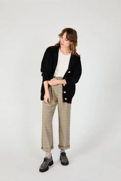 Intentionally Blank DEUX CARDIGAN CHARCOAL GARMENTS