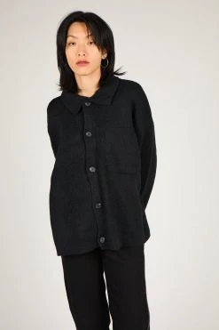 Intentionally Blank GARMENTS MONTICA Button Down Black