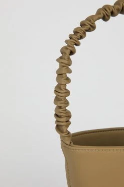 Intentionally Blank ACCESSORIES SCRUNCHIE BUCKET BAG Toffee Vegan