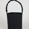 Intentionally Blank ACCESSORIES SCRUNCHIE BUCKET BAG Black Vegan