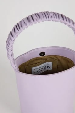 Intentionally Blank SCRUNCHIE BUCKET BAG Lilac Vegan 9 Intentionally Blank SCRUNCHIE BUCKET BAG Lilac Vegan