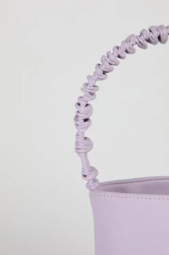 Intentionally Blank SCRUNCHIE BUCKET BAG Lilac Vegan 11 Intentionally Blank SCRUNCHIE BUCKET BAG Lilac Vegan