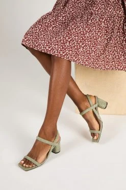 Intentionally Blank KIFTON HEEL Sage NEW SHOES