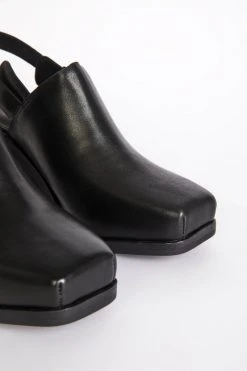 Intentionally Blank HONCHO MULE Black Leather SHOES