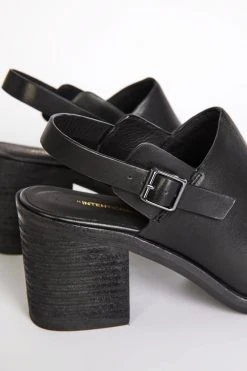 Intentionally Blank HONCHO MULE Black Leather SHOES