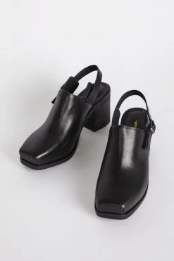 Intentionally Blank HONCHO MULE Black Leather SHOES