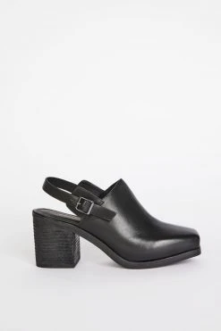 Intentionally Blank HONCHO MULE Black Leather SHOES
