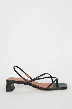 Intentionally Blank FREYA HEELED SANDAL Black NEW ARRIVALS
