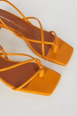 Intentionally Blank FREYA HEELED SANDAL Mandarin