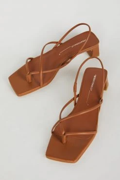 Intentionally Blank NEW ARRIVALS FREYA HEELED SANDAL Tan