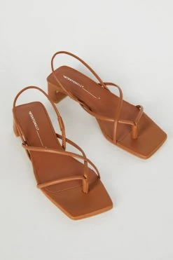 Intentionally Blank NEW ARRIVALS FREYA HEELED SANDAL Tan