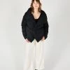 Intentionally Blank FOLDEN PUFFER JACKET BLACK