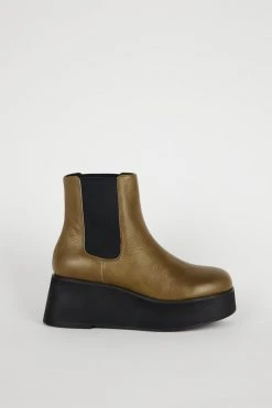 Intentionally Blank HAMMER PLATFORM BOOT Khaki SHOES