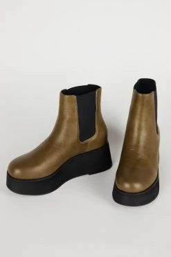 Intentionally Blank HAMMER PLATFORM BOOT Khaki SHOES