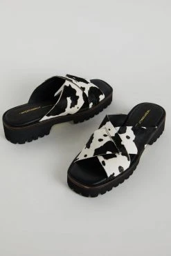 Intentionally Blank HIJINX SANDAL Black Moo NEW SHOES