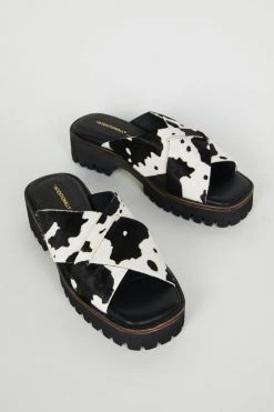 Intentionally Blank HIJINX SANDAL Black Moo NEW SHOES