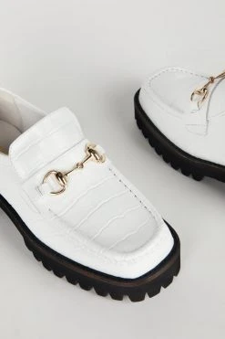 Intentionally Blank SHOES HK-2 Loafer White Croc