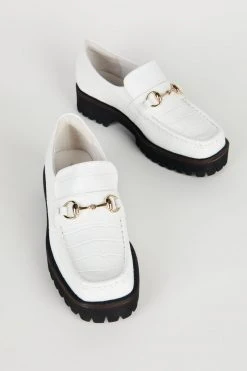 Intentionally Blank SHOES HK-2 Loafer White Croc