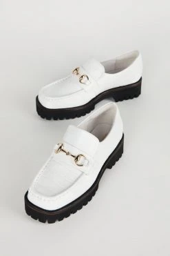 Intentionally Blank SHOES HK-2 Loafer White Croc