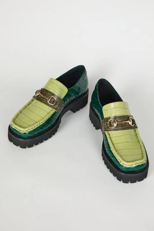 Intentionally Blank NEW SHOES HK-2 Loafer Forest Floor Combo