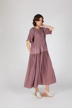 Intentionally Blank NEW ARRIVALS ANDERSON Dress Dusty Plum