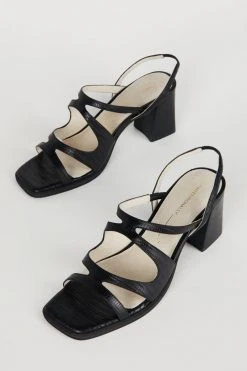 Intentionally Blank SHOES IF HEELED SANDAL Black
