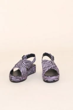 Intentionally Blank SUM FLATFORM SANDAL Lilac Zebra SHOES