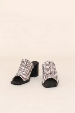 Intentionally Blank IMPLY MULE Ivory SHOES