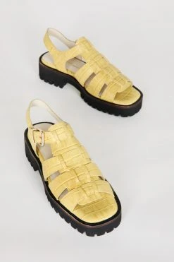 Intentionally Blank HADDIE FISHERMAN SANDAL Citrus NEW SHOES