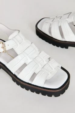Intentionally Blank NEW SHOES HADDIE FISHERMAN SANDAL White