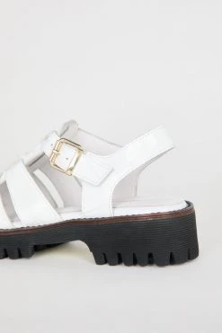 Intentionally Blank NEW SHOES HADDIE FISHERMAN SANDAL White