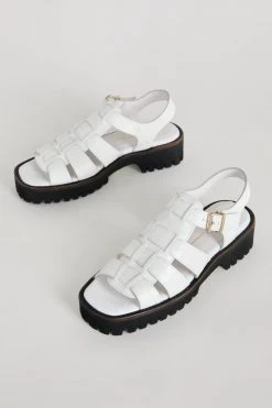 Intentionally Blank NEW SHOES HADDIE FISHERMAN SANDAL White