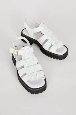 Intentionally Blank NEW SHOES HADDIE FISHERMAN SANDAL White