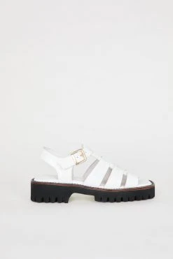 Intentionally Blank NEW SHOES HADDIE FISHERMAN SANDAL White