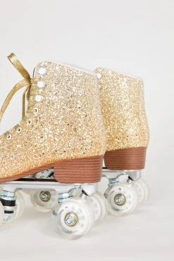 Intentionally Blank PRE-PARTY ROLLER SKATE GOLD GLITTER IB ROLLER SKATES 10 Intentionally Blank PRE-PARTY ROLLER SKATE GOLD GLITTER IB ROLLER SKATES