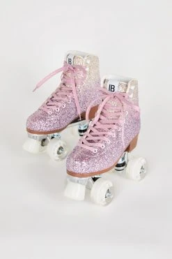Intentionally Blank PRE-PARTY ROLLER SKATE LILAC GLITTER