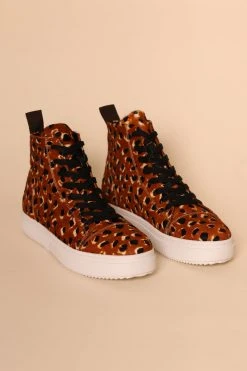 Intentionally Blank JAKE HI TOP Tan Cheetah