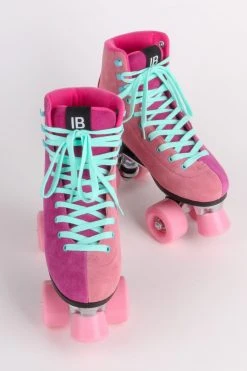 Intentionally Blank IB ROLLER SKATES PLUS ONE ROLLER SKATE Fuchsia Combo
