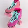 Intentionally Blank IB ROLLER SKATES PLUS ONE ROLLER SKATE Fuchsia Combo