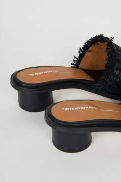 Intentionally Blank INLAND HEELED SANDAL Black NEW SHOES
