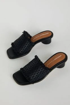 Intentionally Blank INLAND HEELED SANDAL Black NEW SHOES