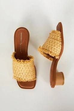 Intentionally Blank NEW SHOES INLAND HEELED SANDAL Natural