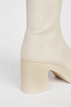 Intentionally Blank MARLOWE PLATFORM BOOT Cream Vegan