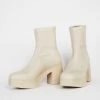 Intentionally Blank MARLOWE PLATFORM BOOT Cream Vegan