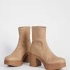 Intentionally Blank MARLOWE PLATFORM BOOT Taupe Vegan 2 Intentionally Blank MARLOWE PLATFORM BOOT Taupe Vegan